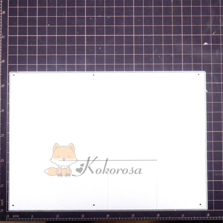 Kokorosa Metal Cutting Dies with Splicing Foldable Card