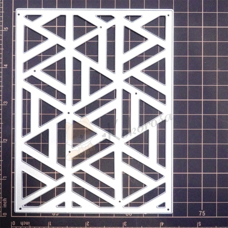 Kokorosa Metal Cutting Dies with Splicing Triangles Background Board