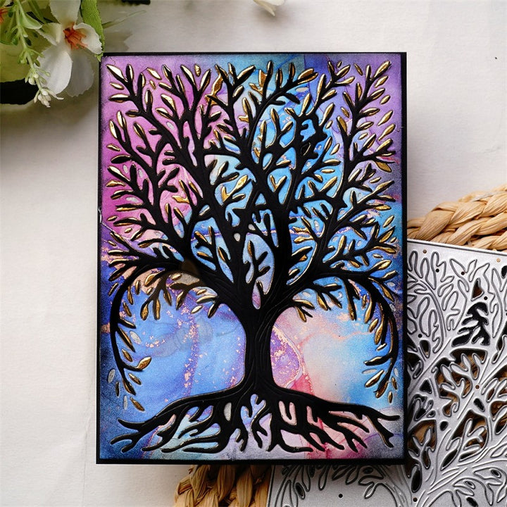 Kokorosa Metal Cutting Dies with Tarot World Tree Background Board