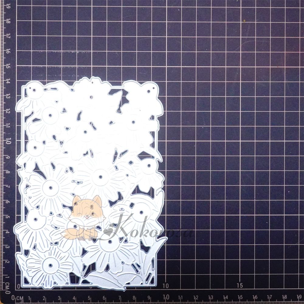 Kokorosa Metal Cutting Dies with Sunflower Background Board