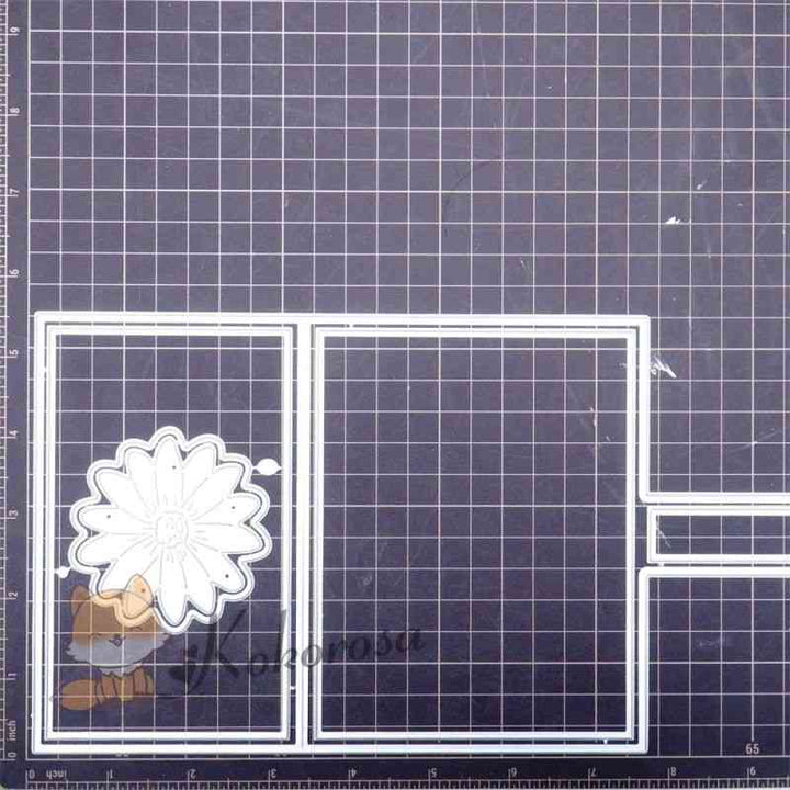 Kokorosa Metal Cutting Dies with Sunflower Foldable Card