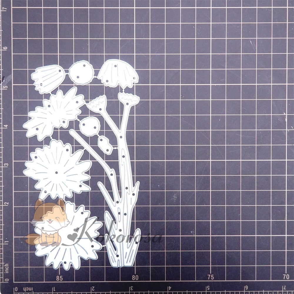 Kokorosa Metal Cutting Dies with Sunflowers