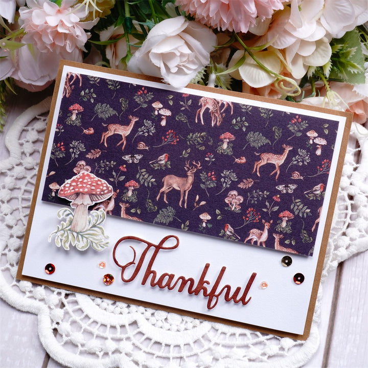 Kokorosa Metal Cutting Dies with "Thankful" Word