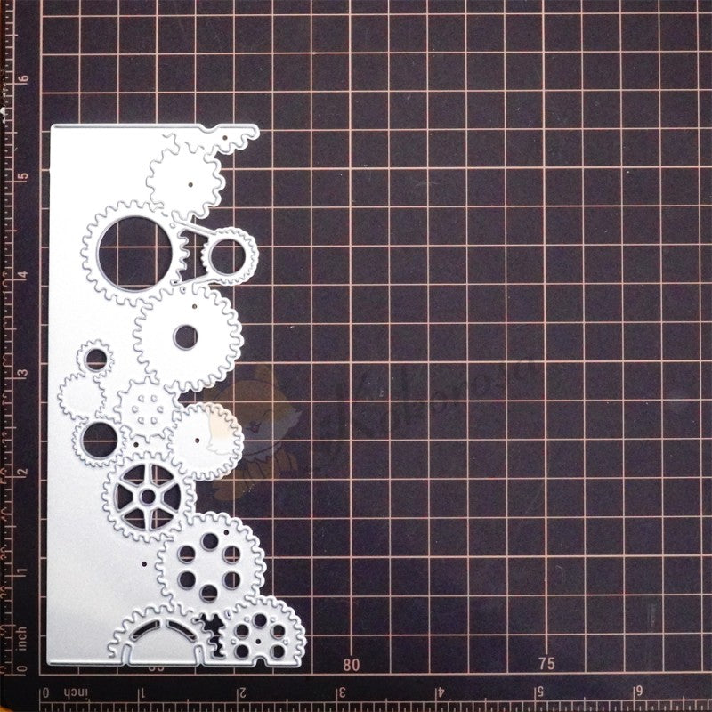 Kokorosa Metal Cutting Dies with Various Round Gears Border Board