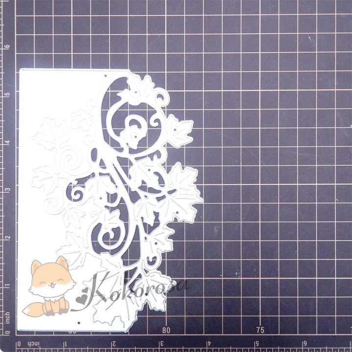 Kokorosa Metal Cutting Dies with Leaves Overlay Border Board