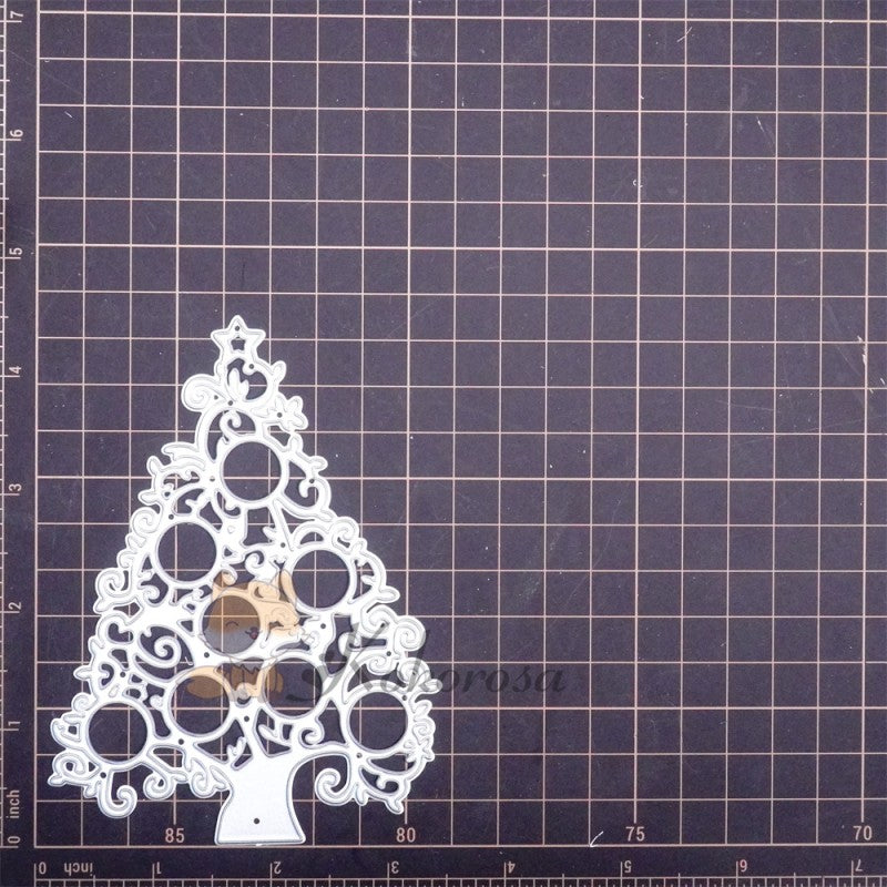 Kokorosa Metal Cutting Dies with Vine Christmas Tree