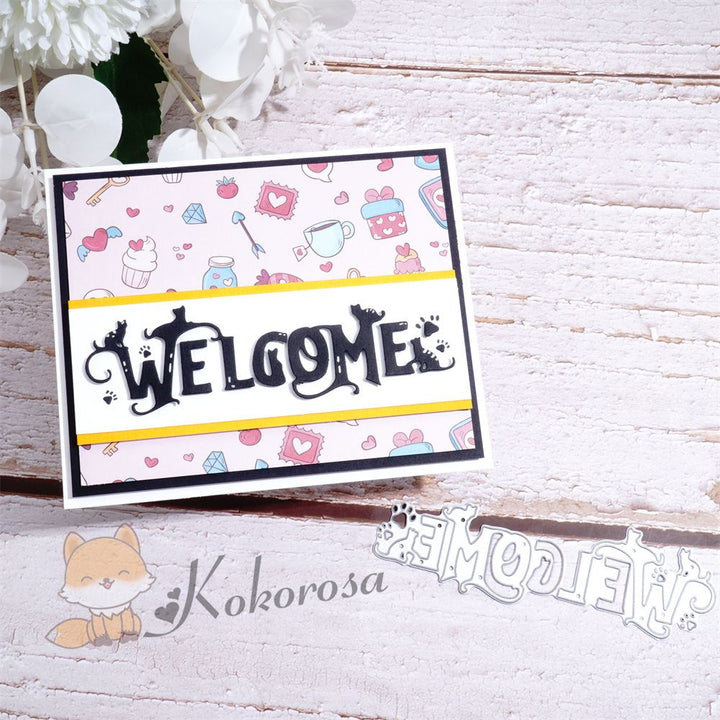 Kokorosa Metal Cutting Dies with "WELCOME" Word