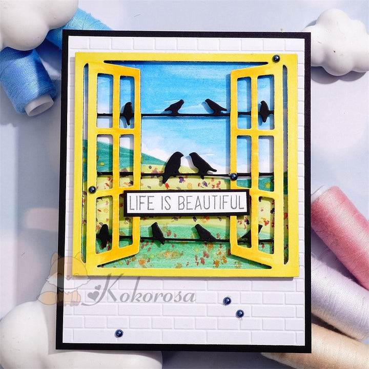 Kokorosa Metal Cutting Dies with Window Scene