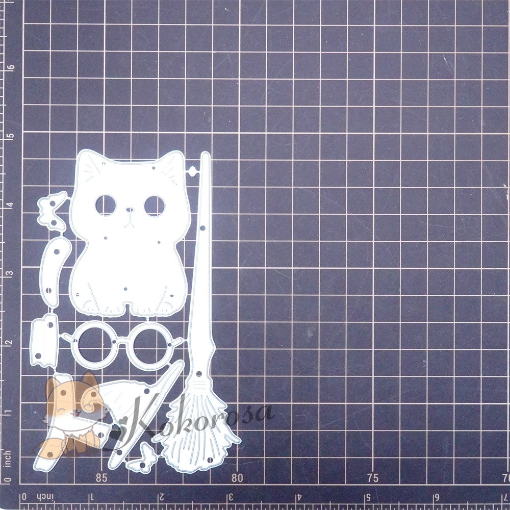 Kokorosa Metal Cutting Dies with Wizard Cat