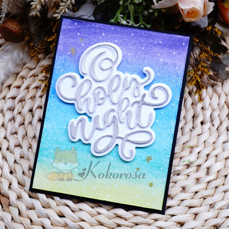 Kokorosa Metal Cutting Dies with "holy night" Word