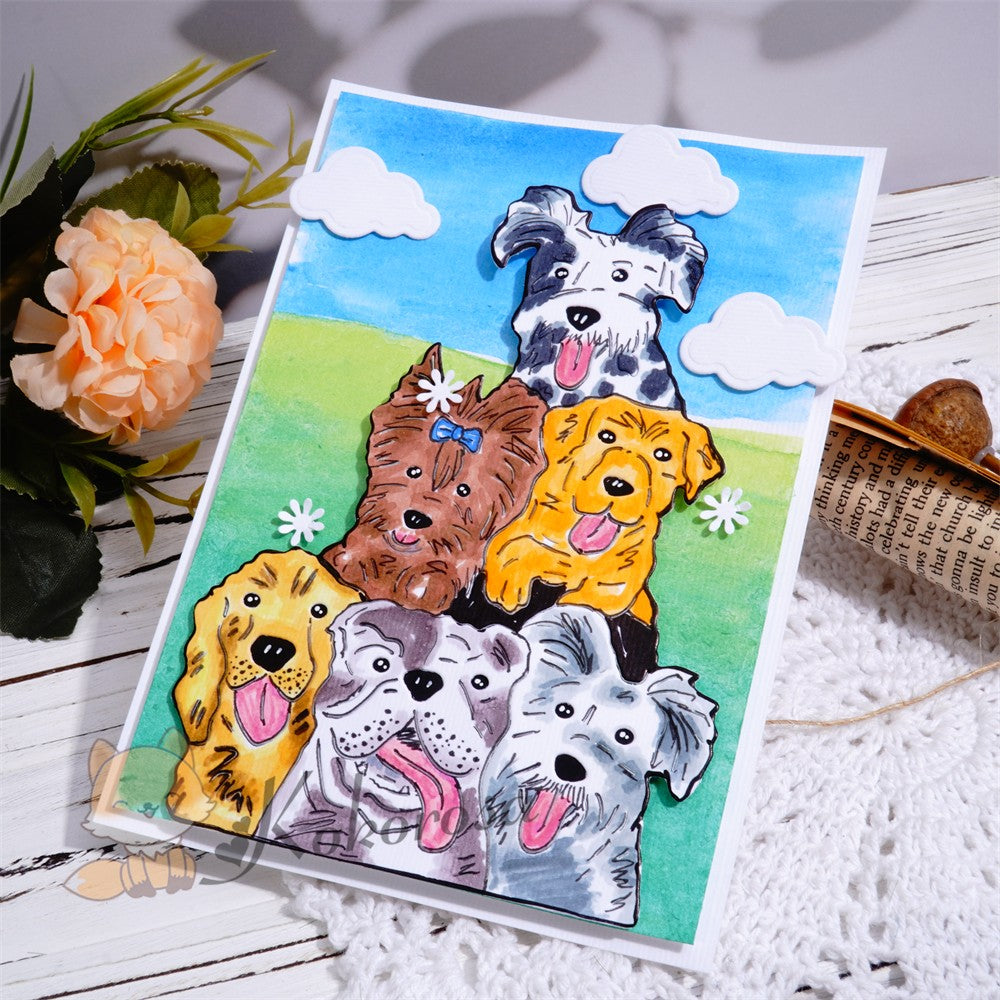 Kokorosa Metal Cutting Dies with Cute Dogs