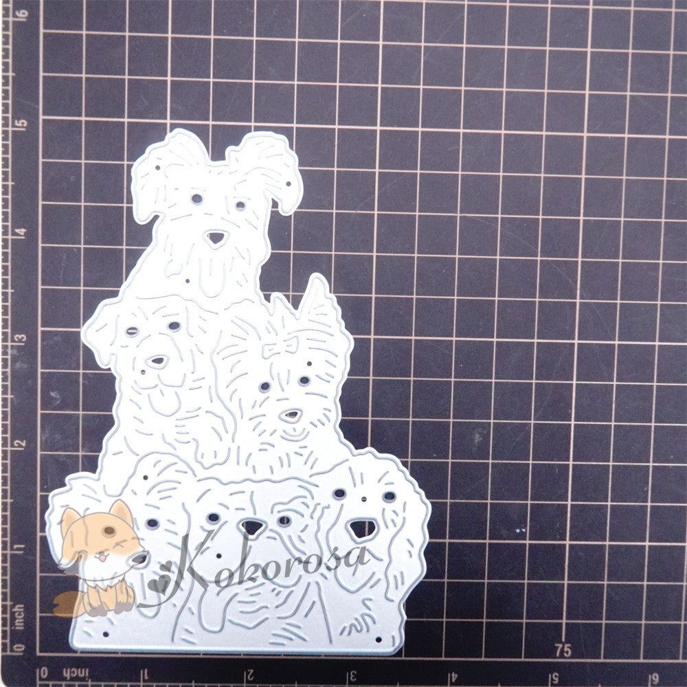 Kokorosa Metal Cutting Dies with Cute Dogs