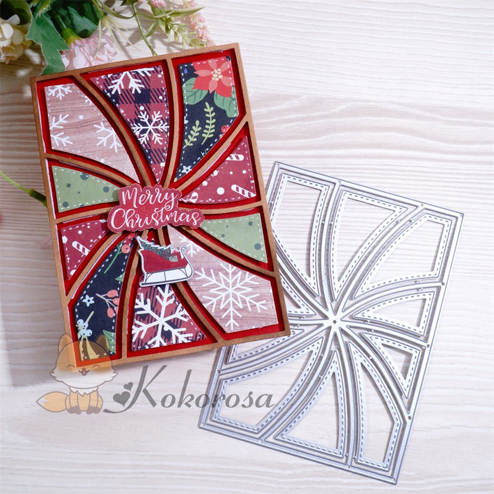 Kokorosa Metal Cutting Dies with Rotating Border Background Board