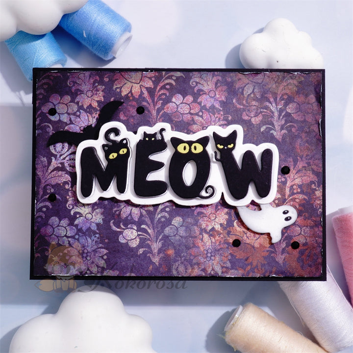 Kokorosa Metal Cutting Dies with MEOW Word