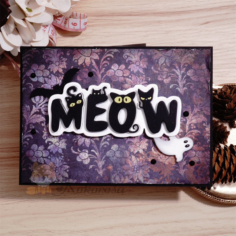 Kokorosa Metal Cutting Dies with MEOW Word