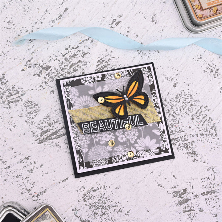 Kokorosa Metal Cutting Dies with Flowery Butterfly