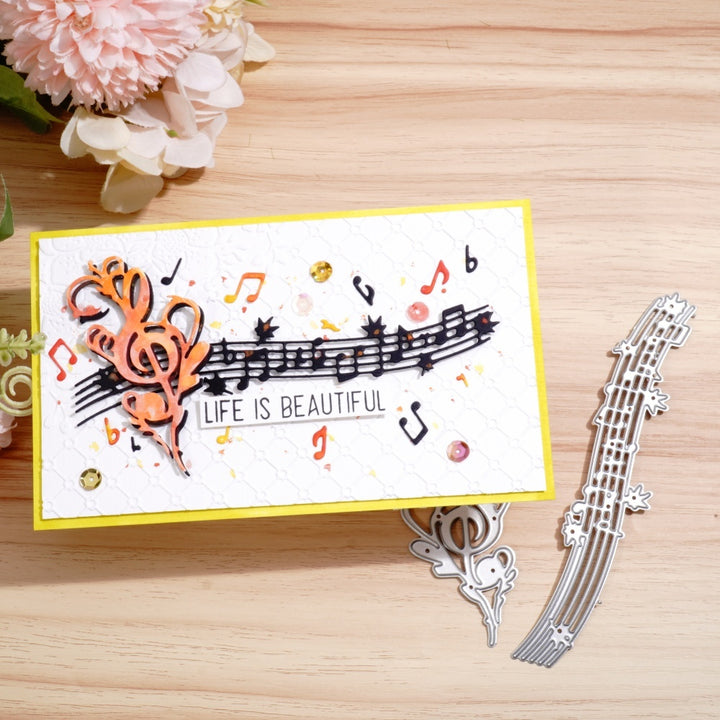 Kokorosa Metal Cutting Dies with Musical Notes and Stave