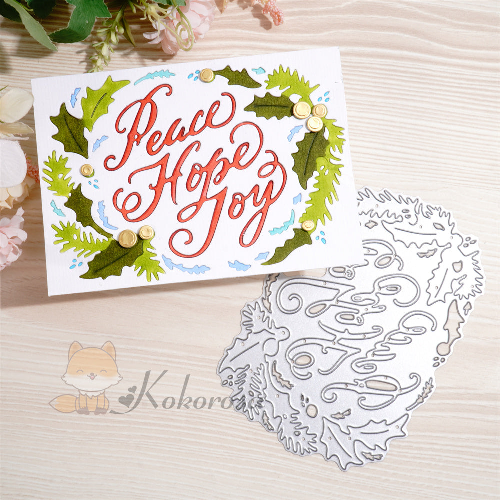 Kokorosa Metal Cutting Dies with Peace Hope Joy