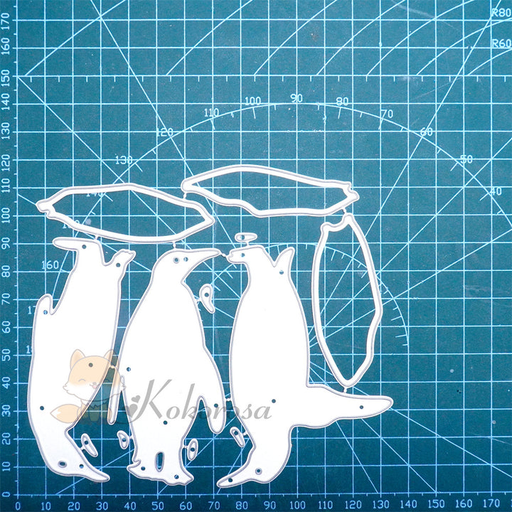 Kokorosa Metal Cutting Dies with 3 Penguins