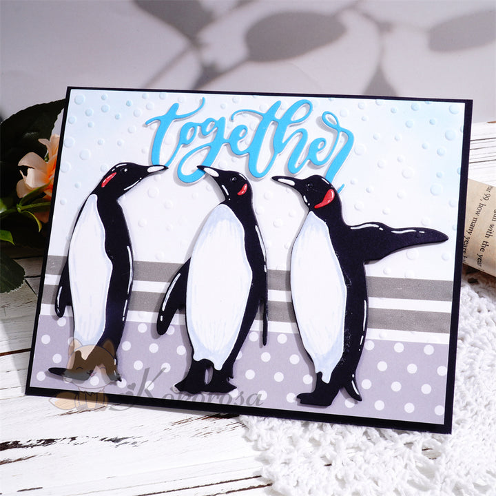 Kokorosa Metal Cutting Dies with 3 Penguins