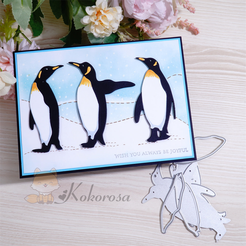 Kokorosa Metal Cutting Dies with 3 Penguins