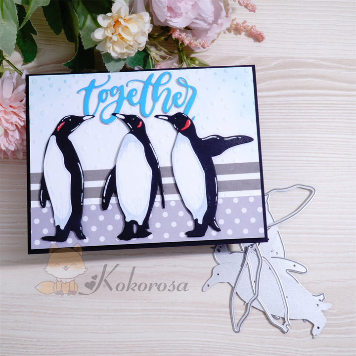 Kokorosa Metal Cutting Dies with 3 Penguins