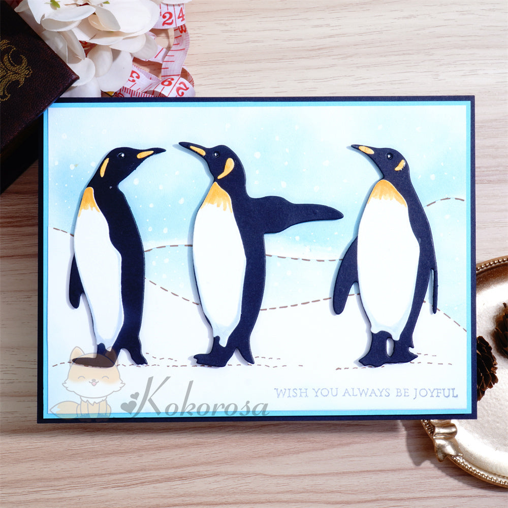 Kokorosa Metal Cutting Dies with 3 Penguins