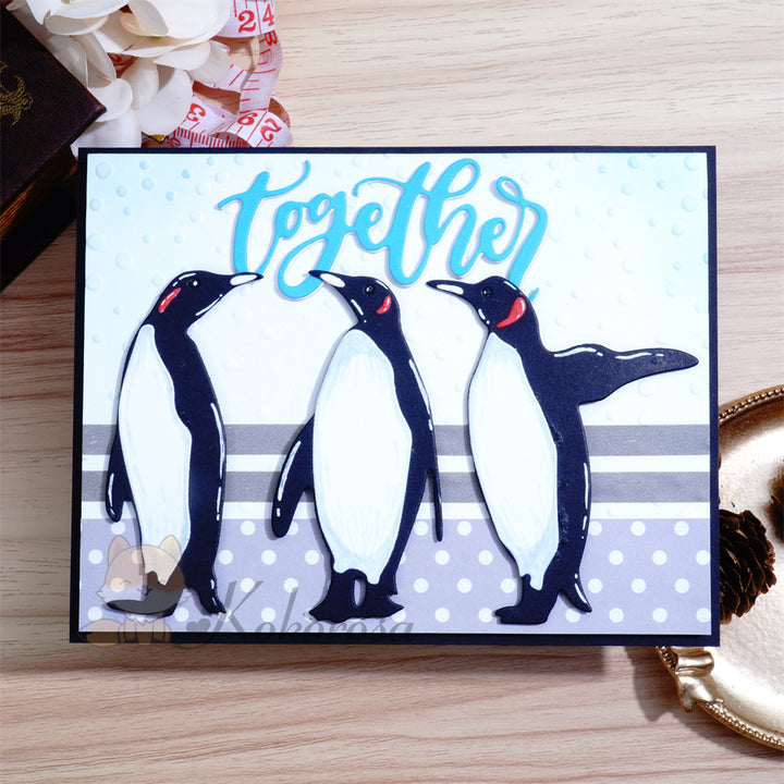 Kokorosa Metal Cutting Dies with 3 Penguins