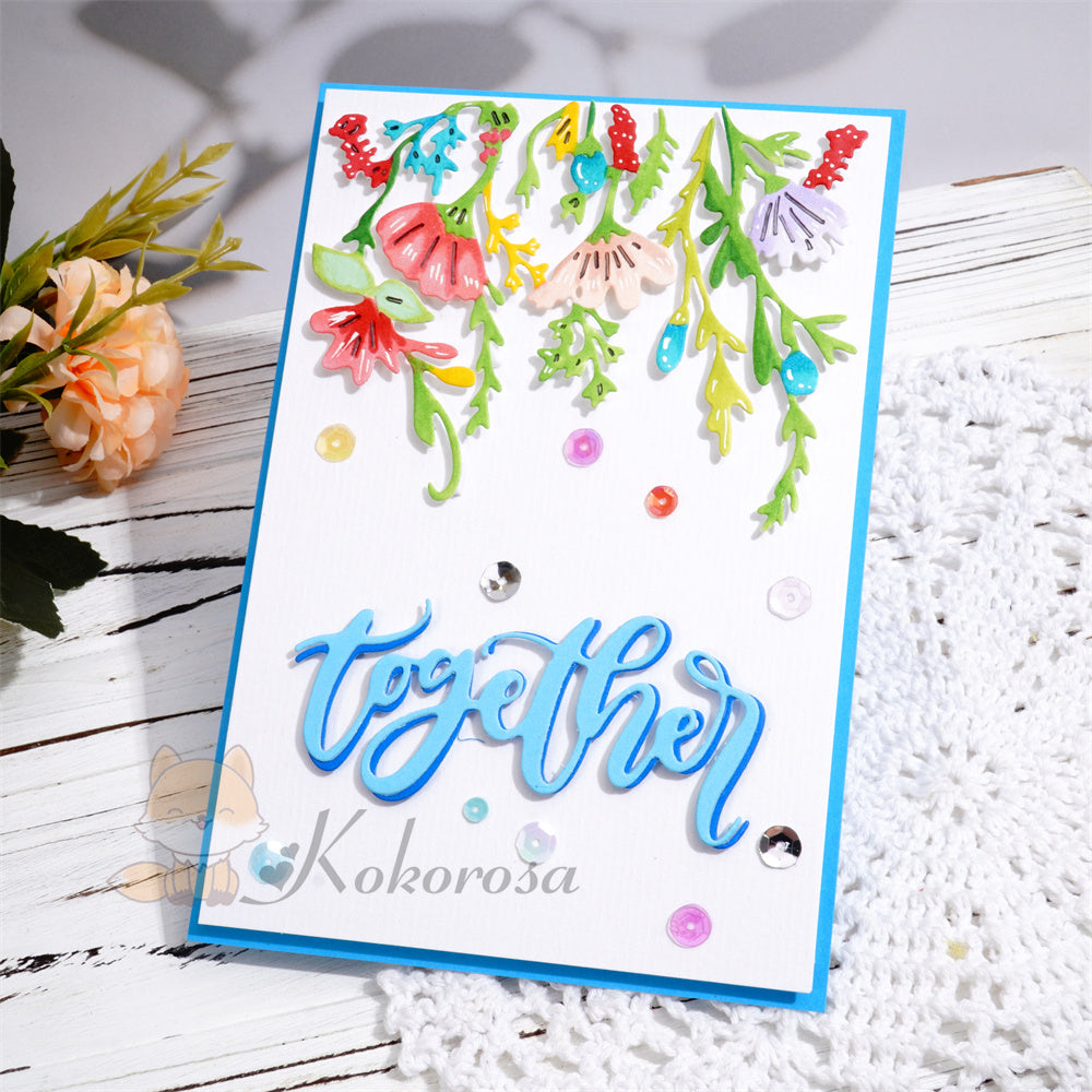 Kokorosa Metal Cutting Dies with Plants Decoration