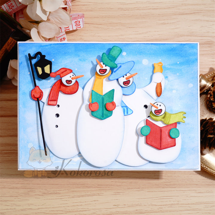 Kokorosa Metal Cutting Dies with Singing Snowman