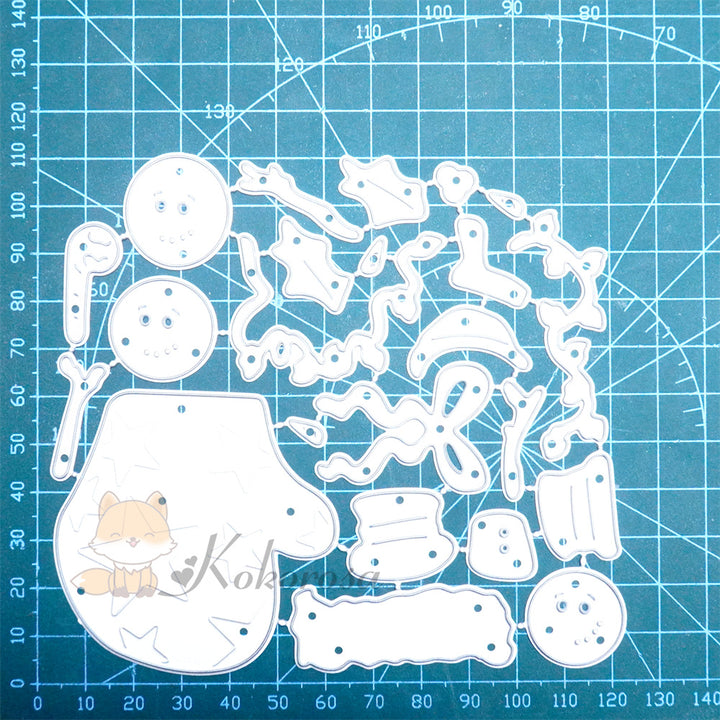 Kokorosa Metal Cutting Dies with Snowman in the Glove