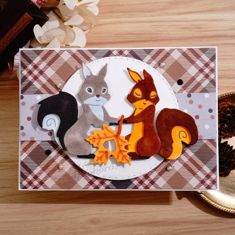 Kokorosa Metal Cutting Dies with Squirrel Family