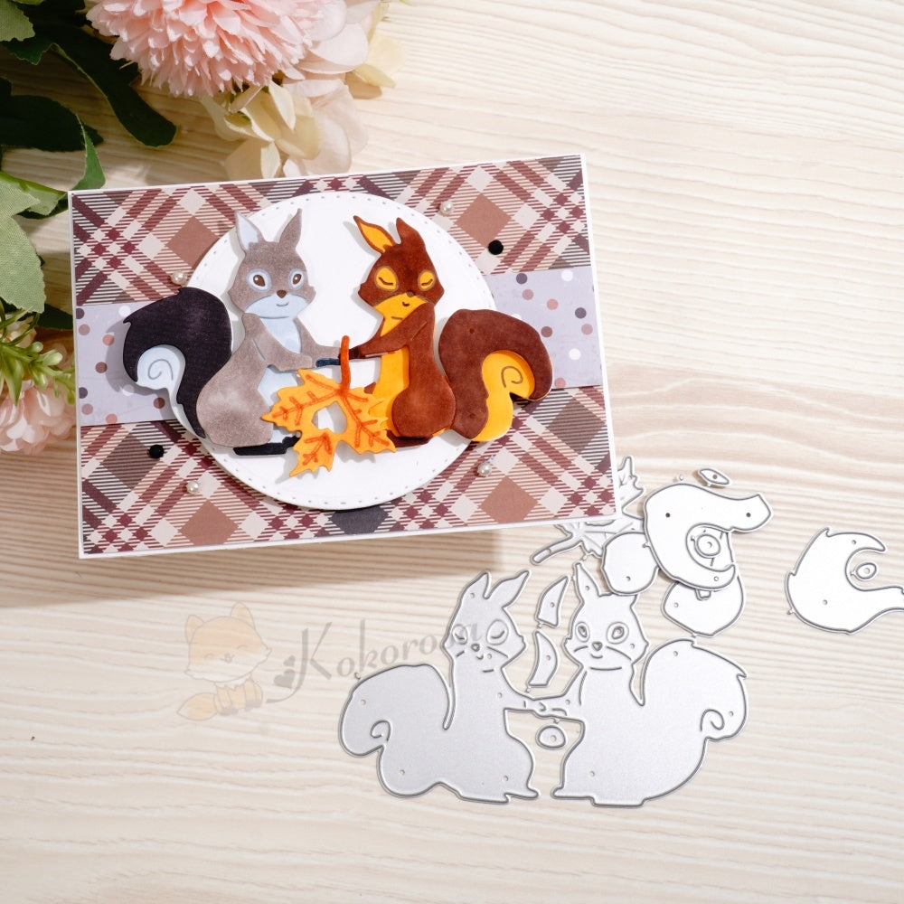 Kokorosa Metal Cutting Dies with Squirrel Family