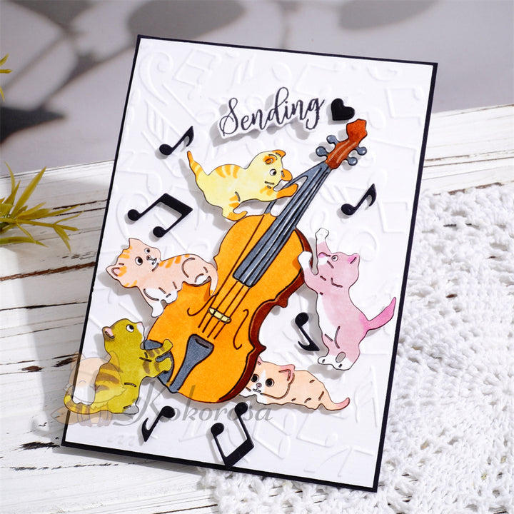 Kokorosa Metal Cutting Dies with Violin and Cats