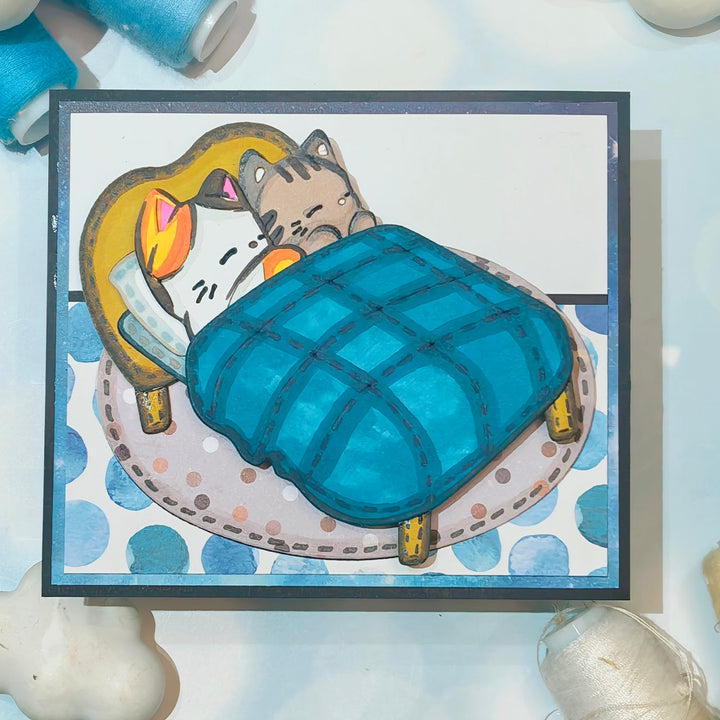 Kokorosa Metal Cutting Dies with Sleeping Cats