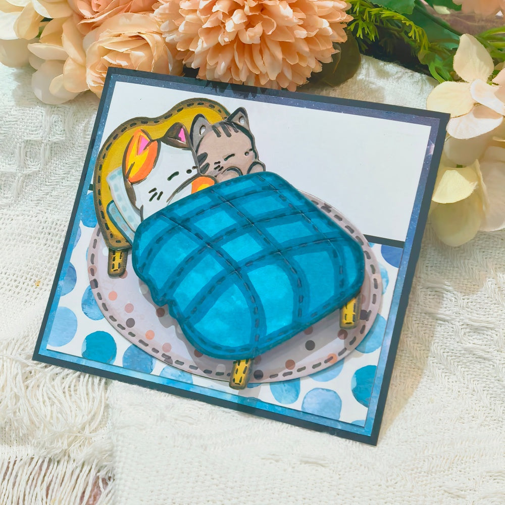 Kokorosa Metal Cutting Dies with Sleeping Cats