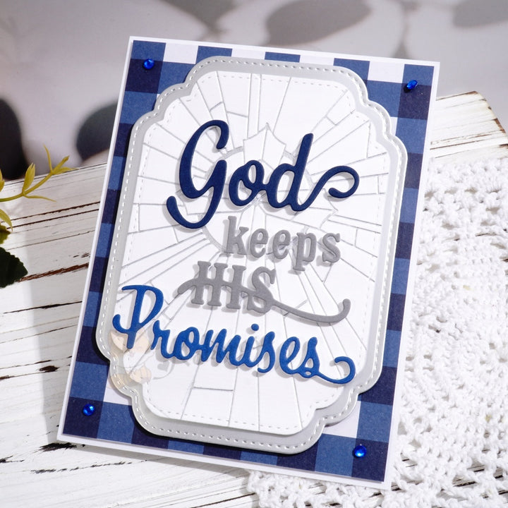 Kokorosa Metal Cutting Dies with 'god keeps HIS Promises' Word