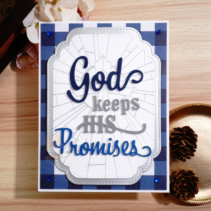 Kokorosa Metal Cutting Dies with 'god keeps HIS Promises' Word