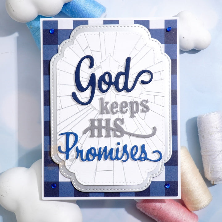 Kokorosa Metal Cutting Dies with 'god keeps HIS Promises' Word