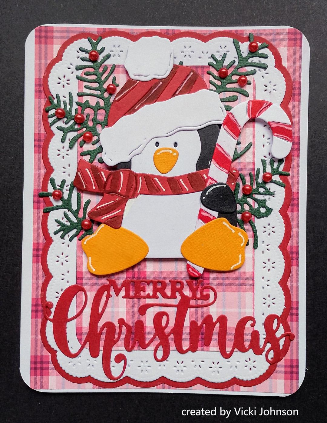Kokorosa Metal Cutting Dies with Christmas Penguin