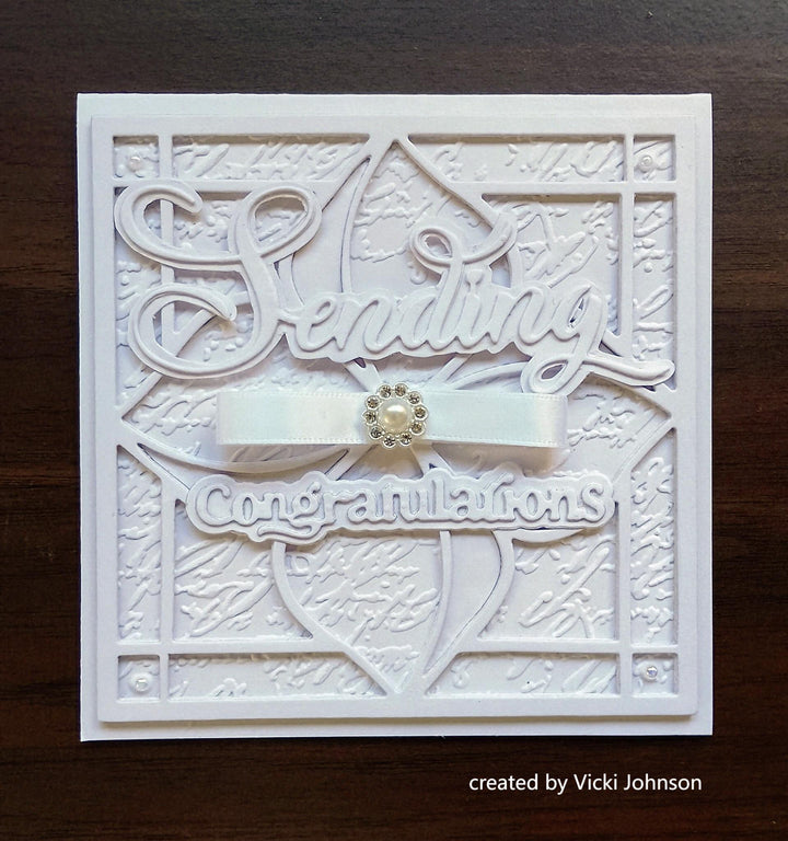 Kokorosa Metal Cutting Dies with Petal-shaped Background Board