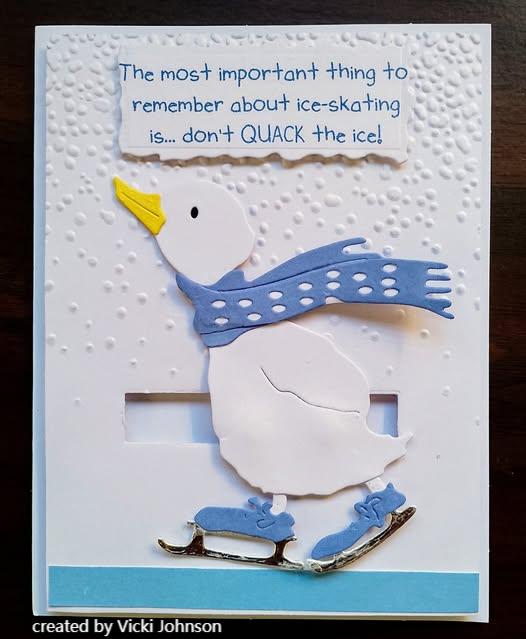 Kokorosa Metal Cutting Dies with Skating Duck