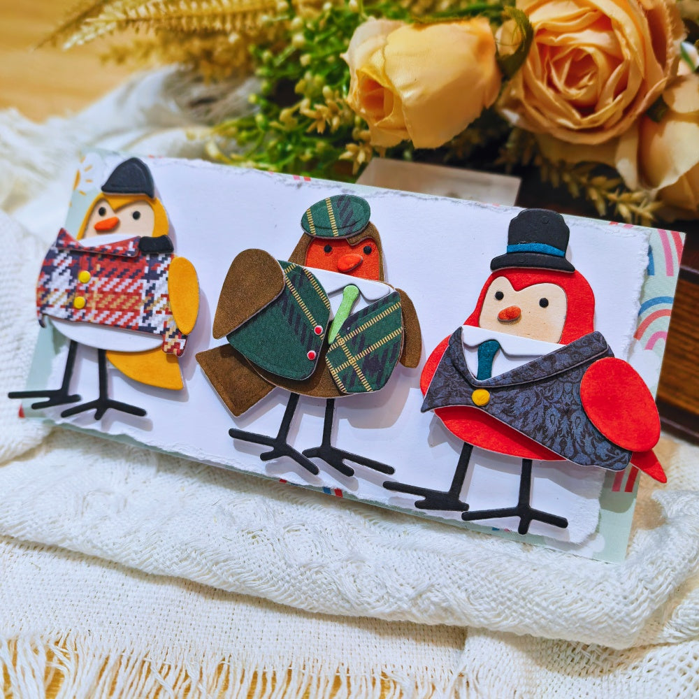 Kokorosa Metal Cutting Dies with Birds in Clothes