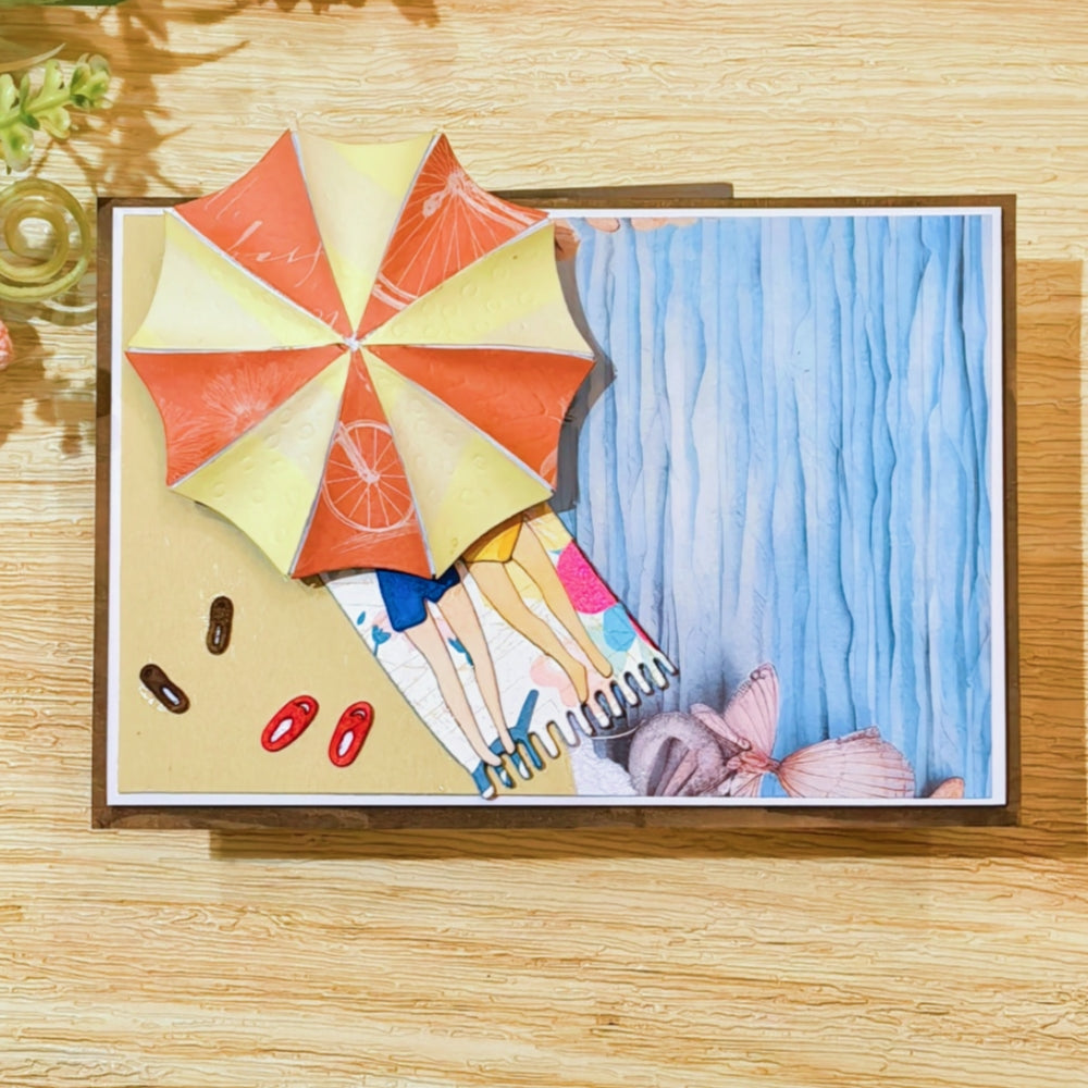 Kokorosa Metal Cutting Dies with Couples under Beach Umbrella