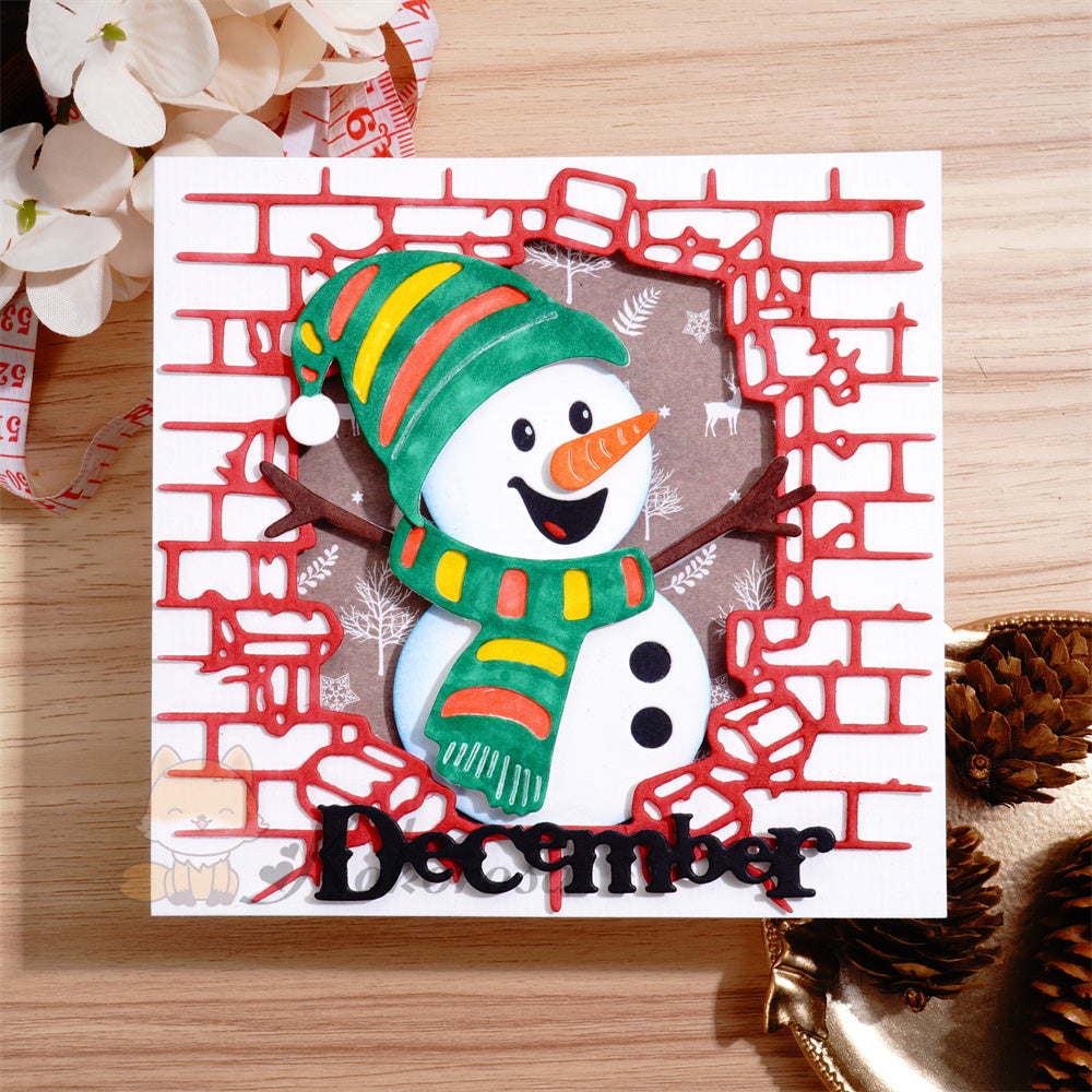 Kokorosa Metal Cutting Dies with Snowman in the Wall