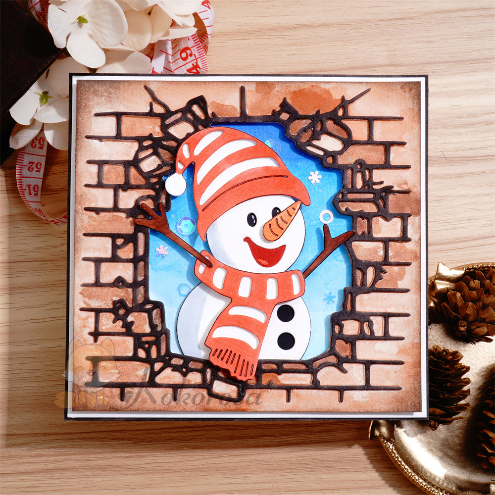 Kokorosa Metal Cutting Dies with Snowman in the Wall