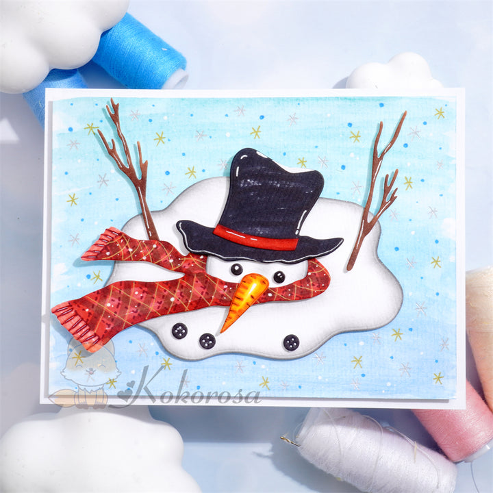 Kokorosa Metal Cutting Dies with Melting Snowman