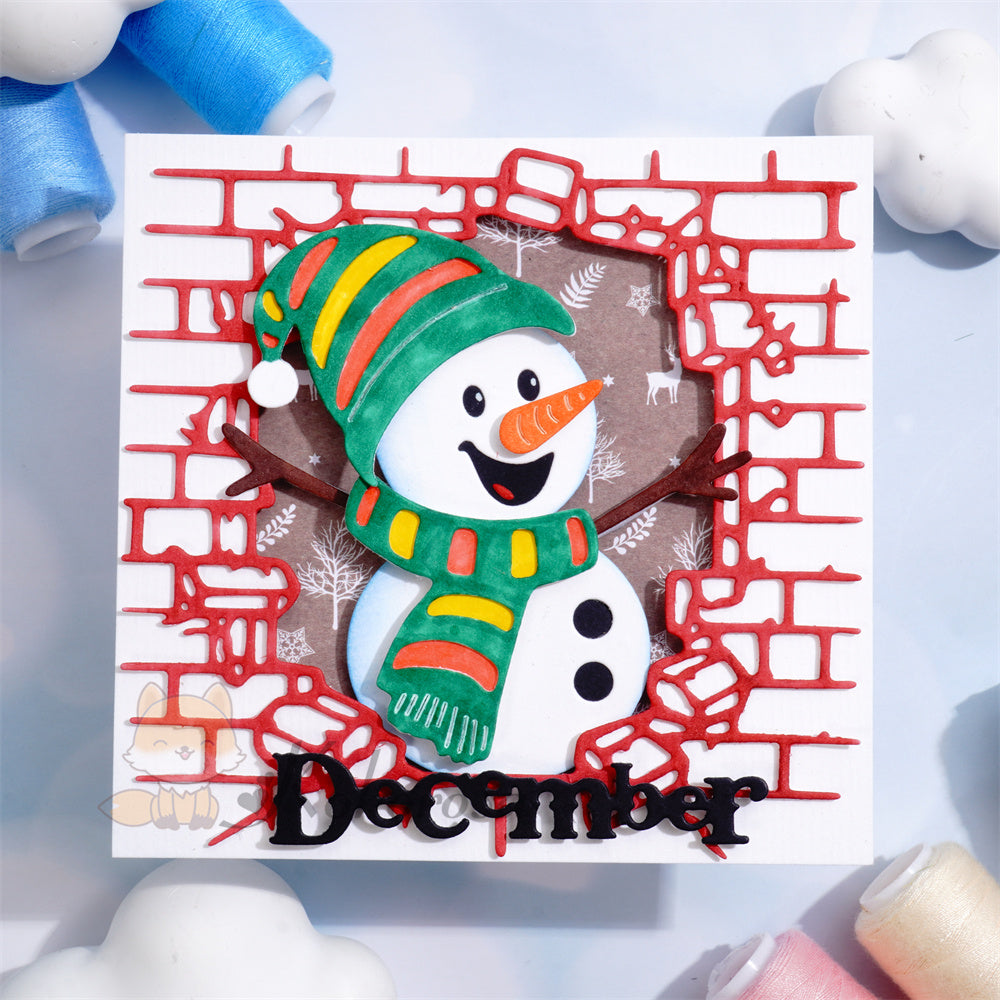 Kokorosa Metal Cutting Dies with Snowman in the Wall