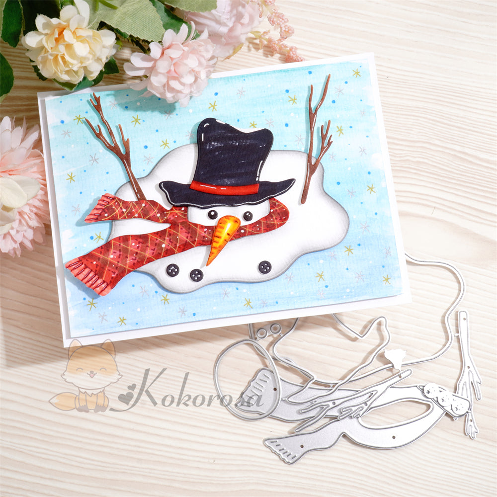 Kokorosa Metal Cutting Dies with Melting Snowman