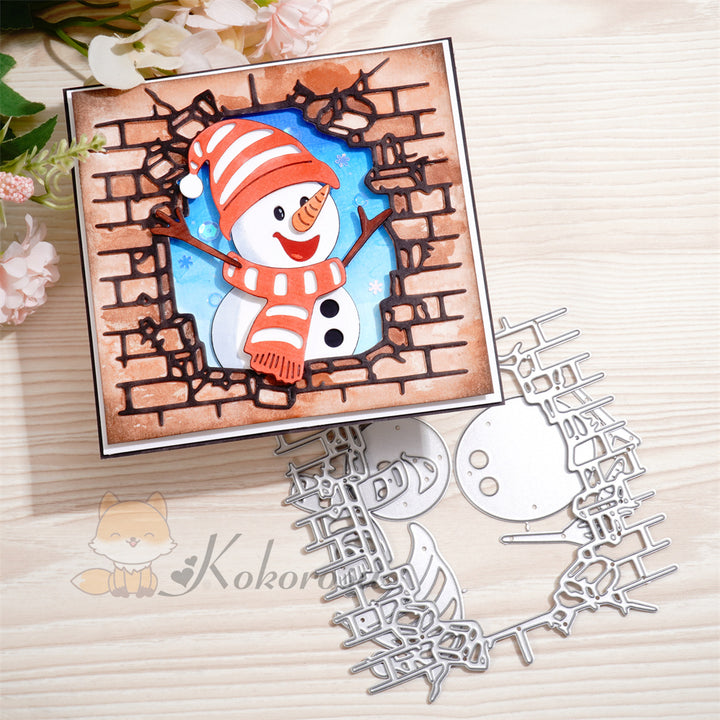 Kokorosa Metal Cutting Dies with Snowman in the Wall